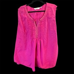 Women's Pink Sleeveless Top